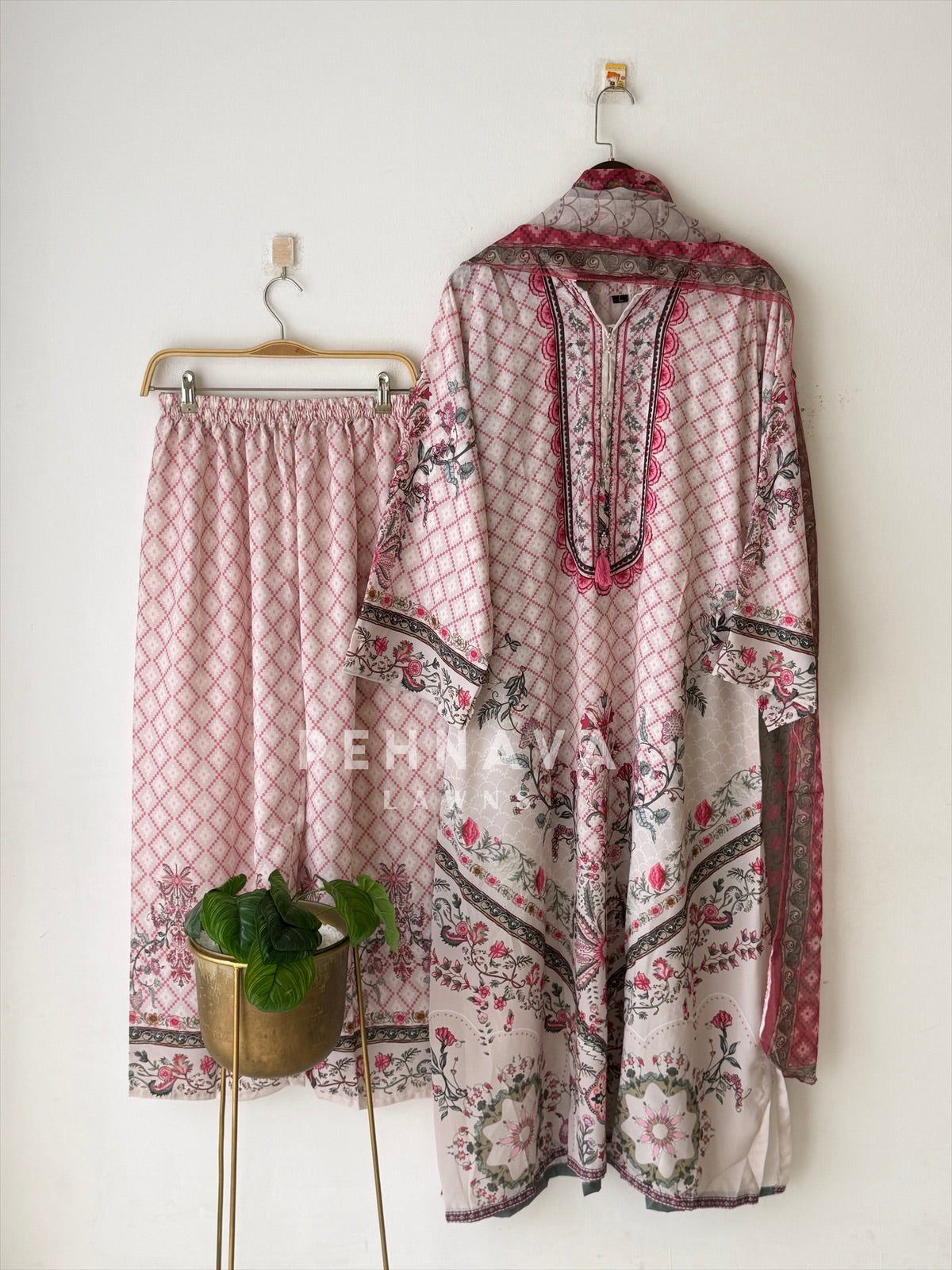 Floral Printed Three Piece Set