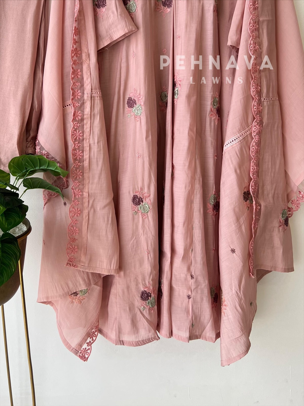 Embroidered Three Piece Suit-15686