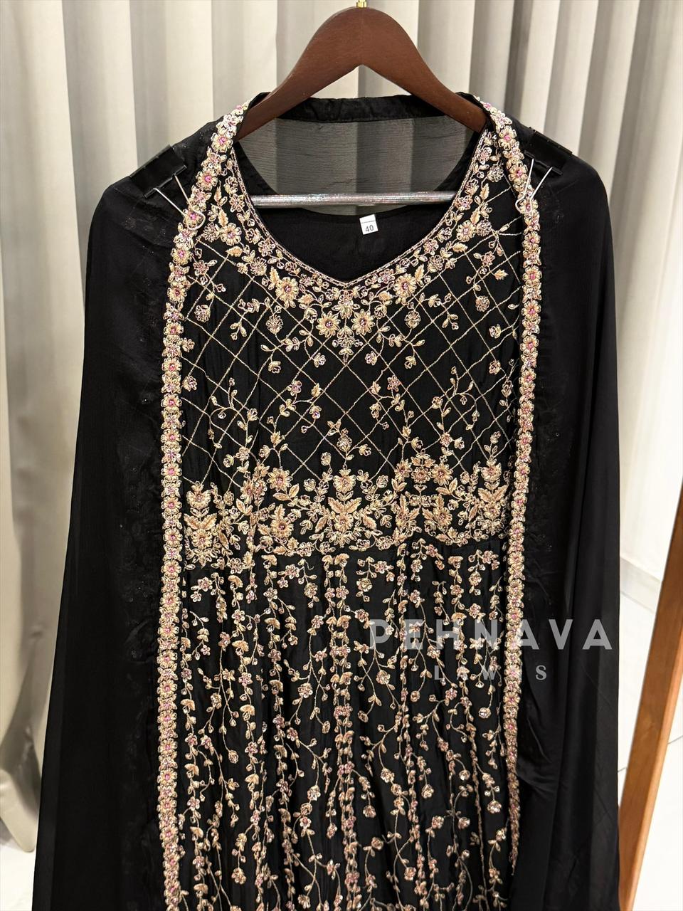 Heavy Embroidered Anarkali Attire