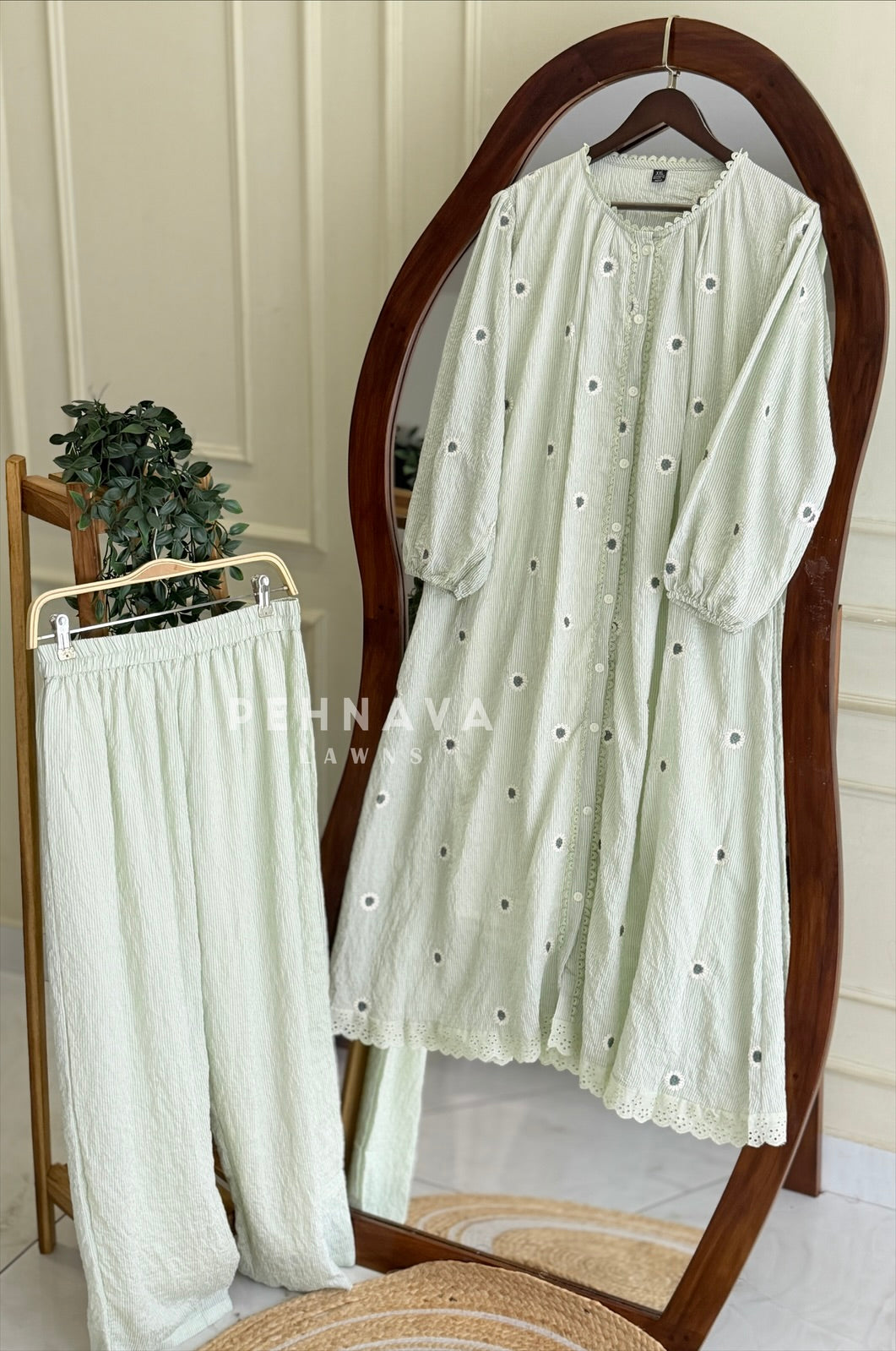 Floral Embroidered Co-ord Set 4981