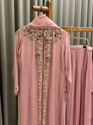 Premium Floral Handworked Jacket Dress