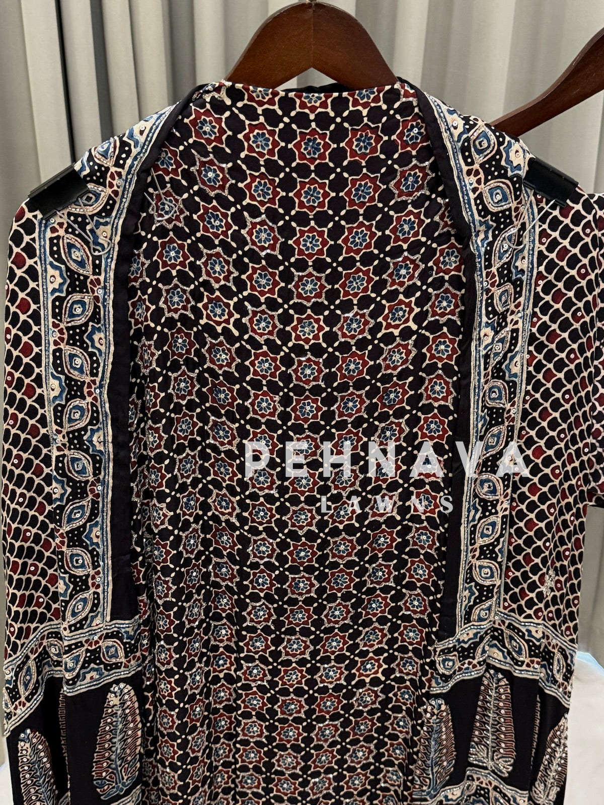 Ajrak Printed Unstitched Suit