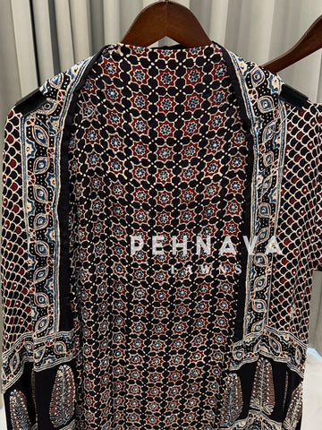 Ajrak Printed Unstitched Suit