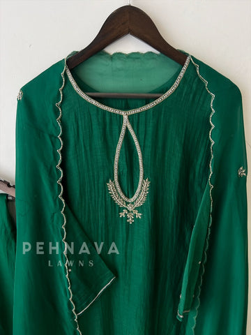 Premium HandWork Detailed chandheri Suit