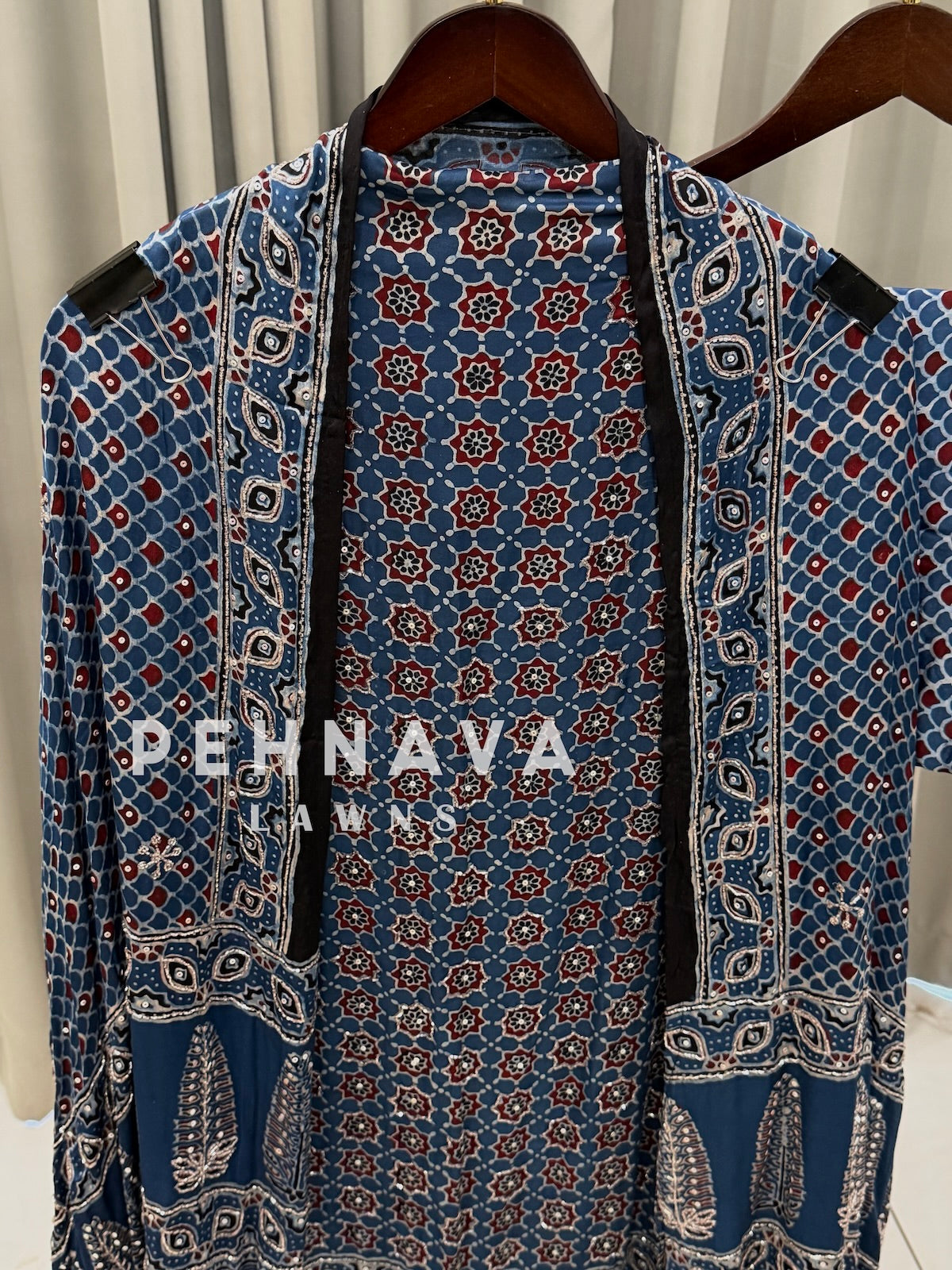 Ajrak Printed Unstitched Suit