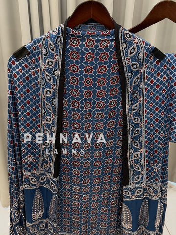 Ajrak Printed Unstitched Suit