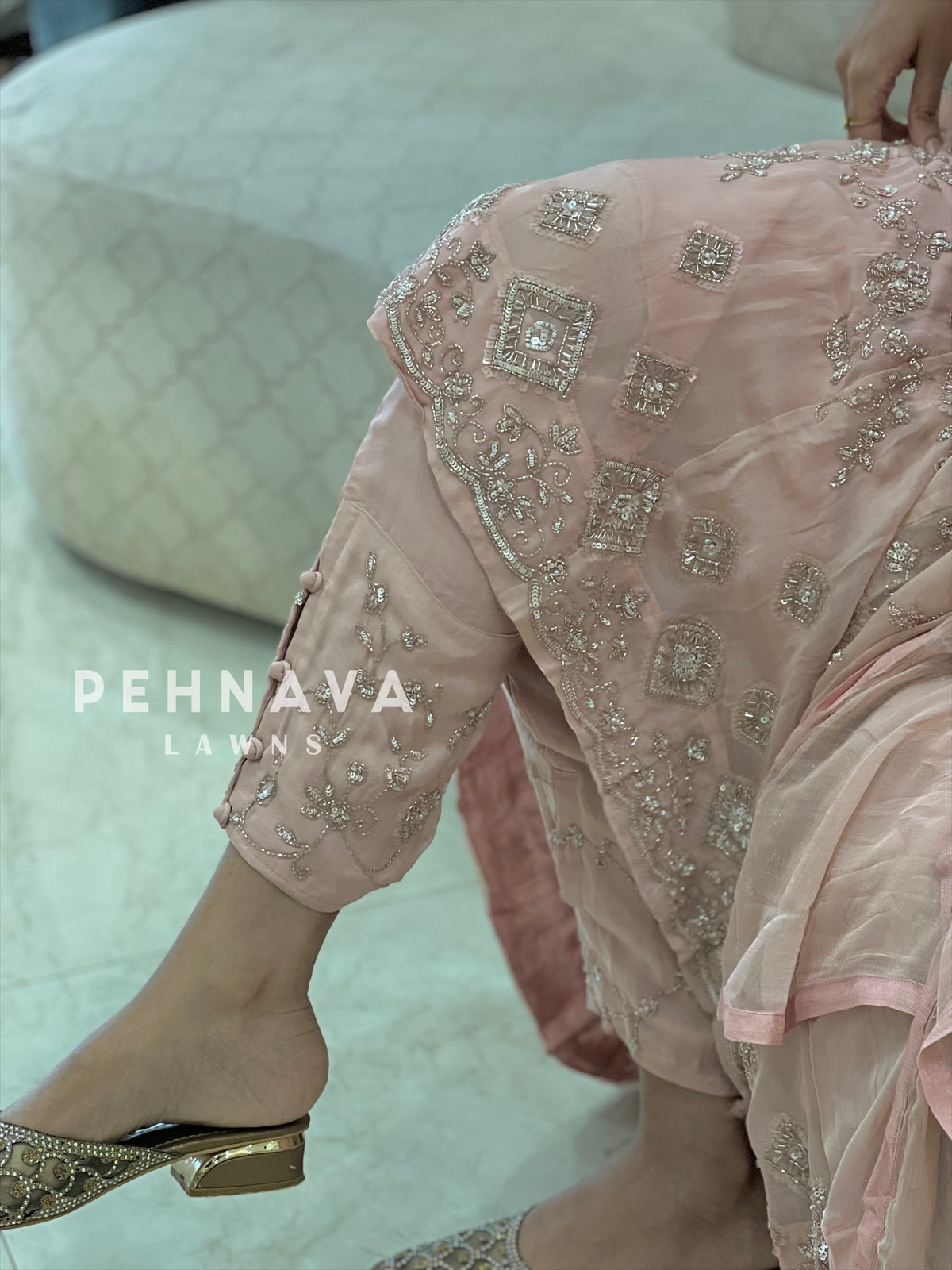 Premium Handworked Anarkali suit