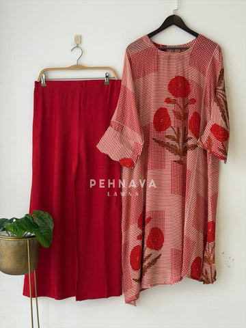 Floral Printed Two Piece Set 5198