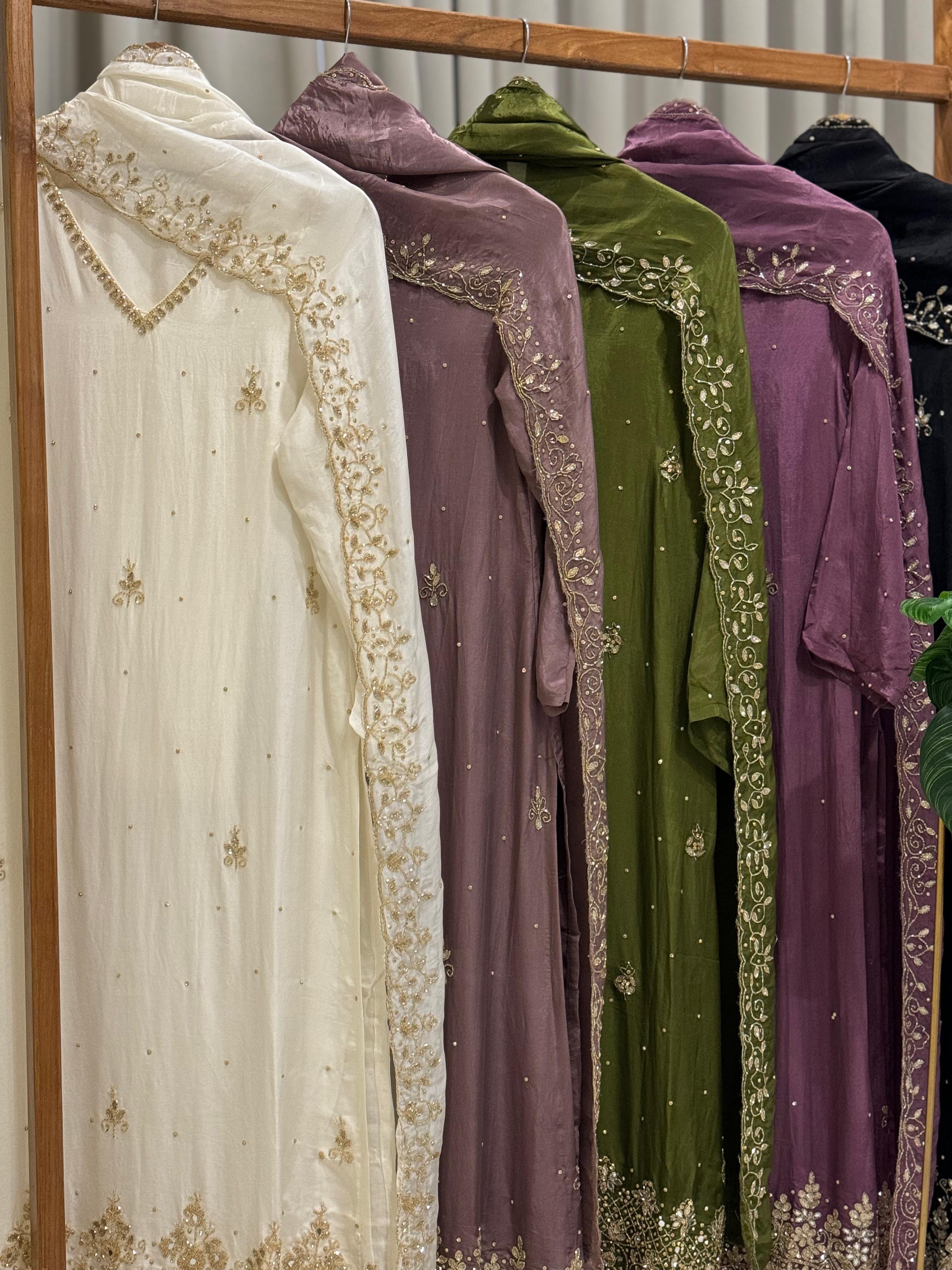 Premium Handworked Chin-non 3 piece Suit - Pehnava Lawns