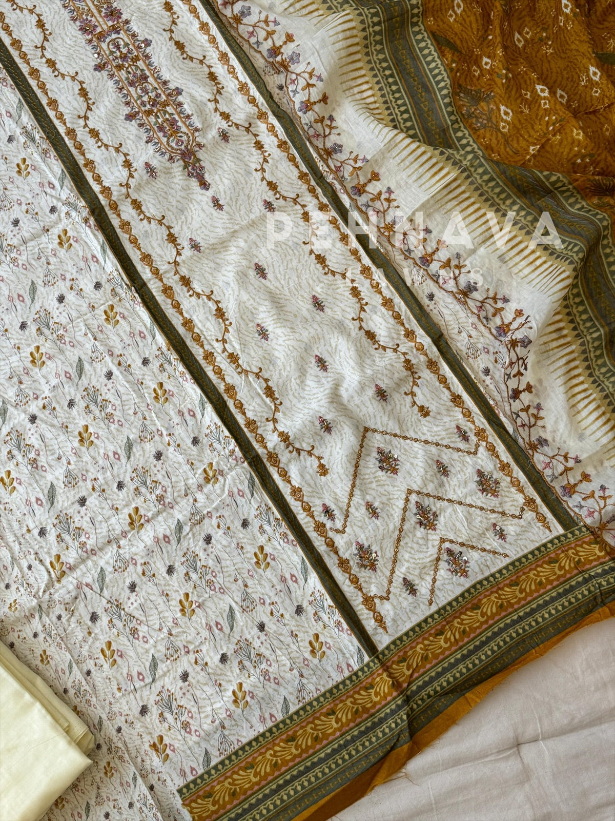 Casual Embroidered Suit-2701 - Pehnava Lawns