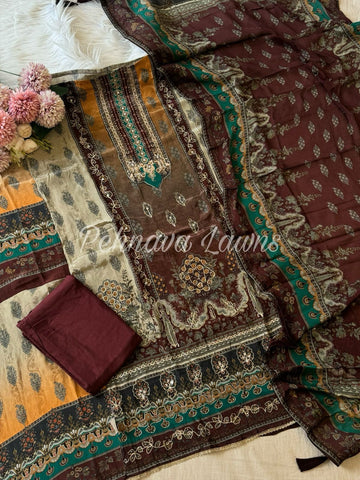 Trendy Festive Crepe Suit-1995