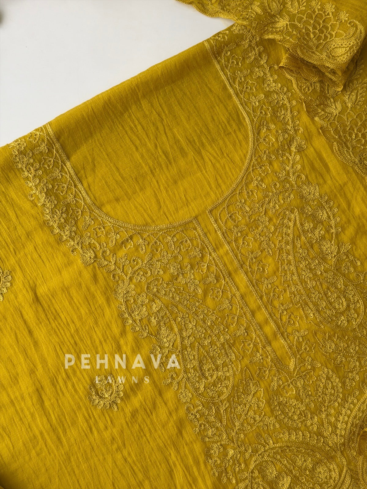 Chanderi Embroidered Unstitched Suit 791D4