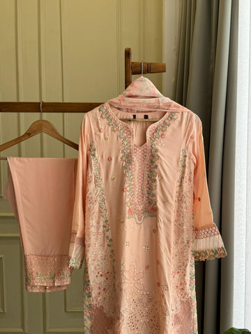 Premium Pure Lawn Embroidered Suit - 06