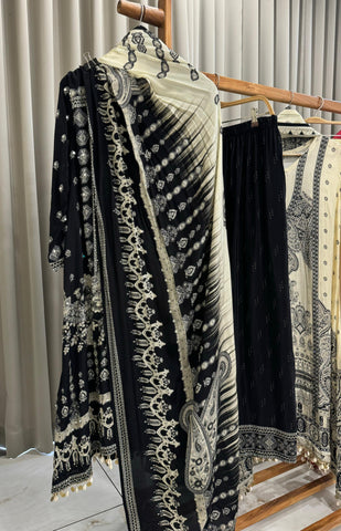 Premium Crepe Tassel detailed Suit-2164