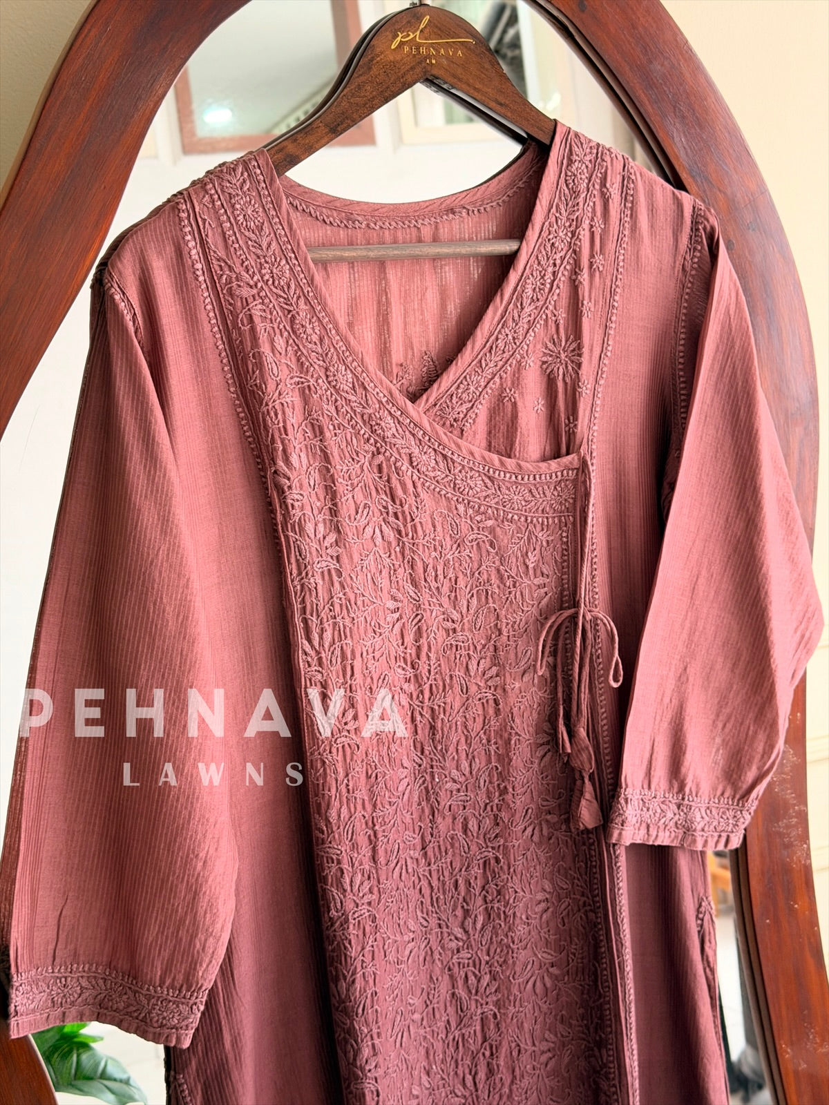 Multi-shade Chikankari Embroidered Ensemble