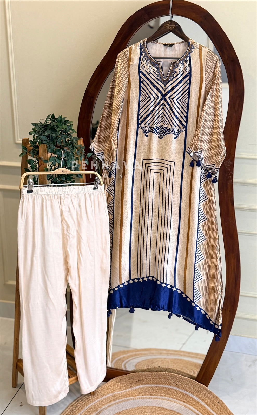 Tassel Detailed Co-ord Set 4579 - Pehnava Lawns