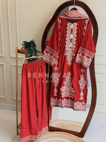Classic Embroidered Suit Set