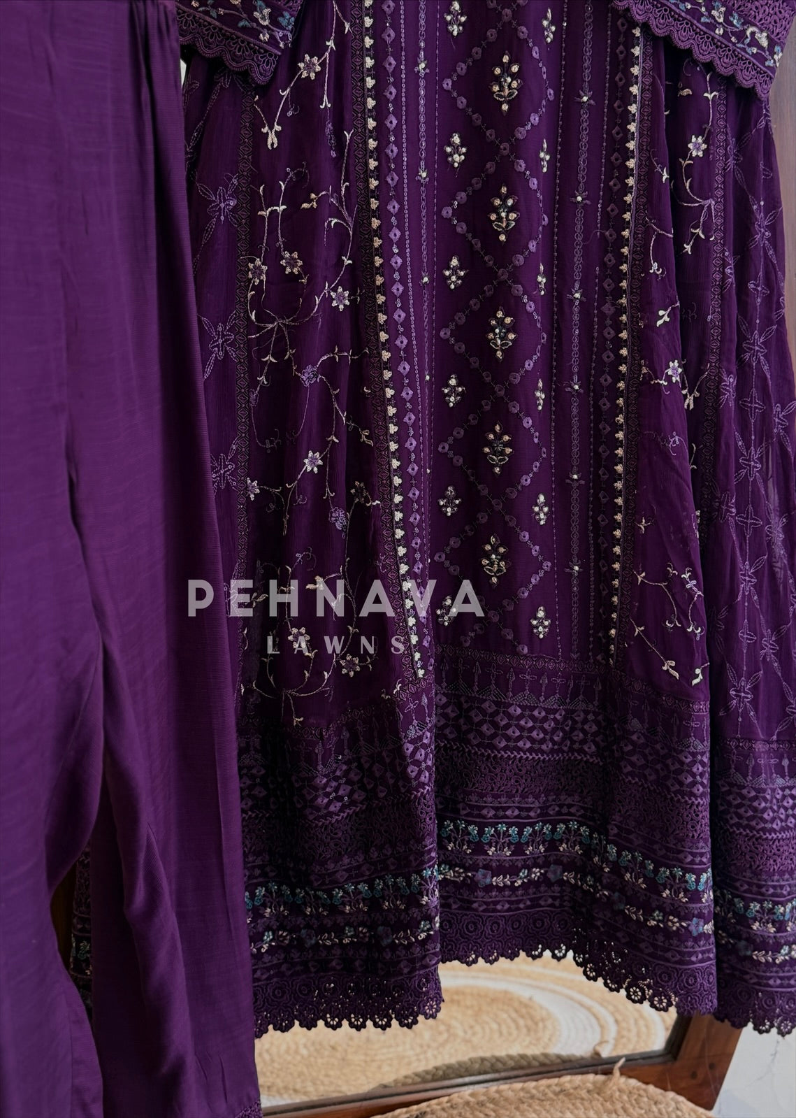 Agha Noor Formal Chiffon Ensemble
