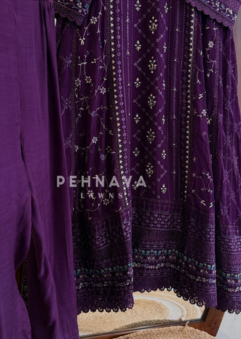 Agha Noor Formal Chiffon Ensemble