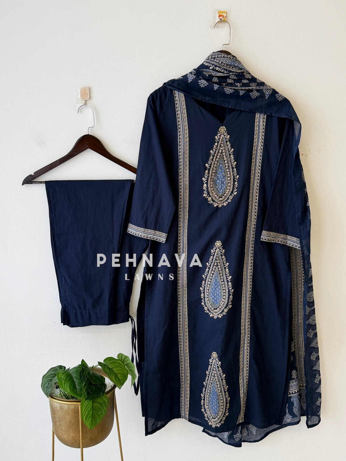 Cotton Printed Three Piece Set-13194