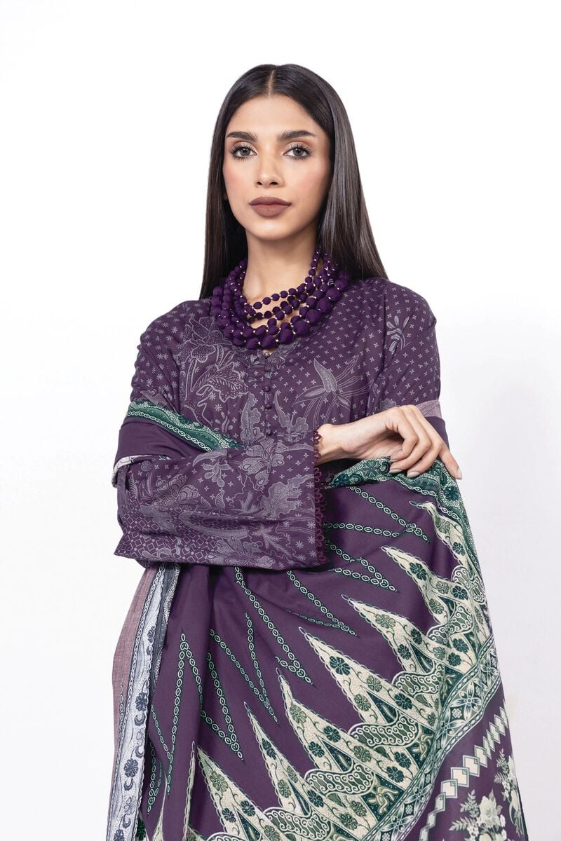 Khaadi Unstitched Printed Lawn suit-0120