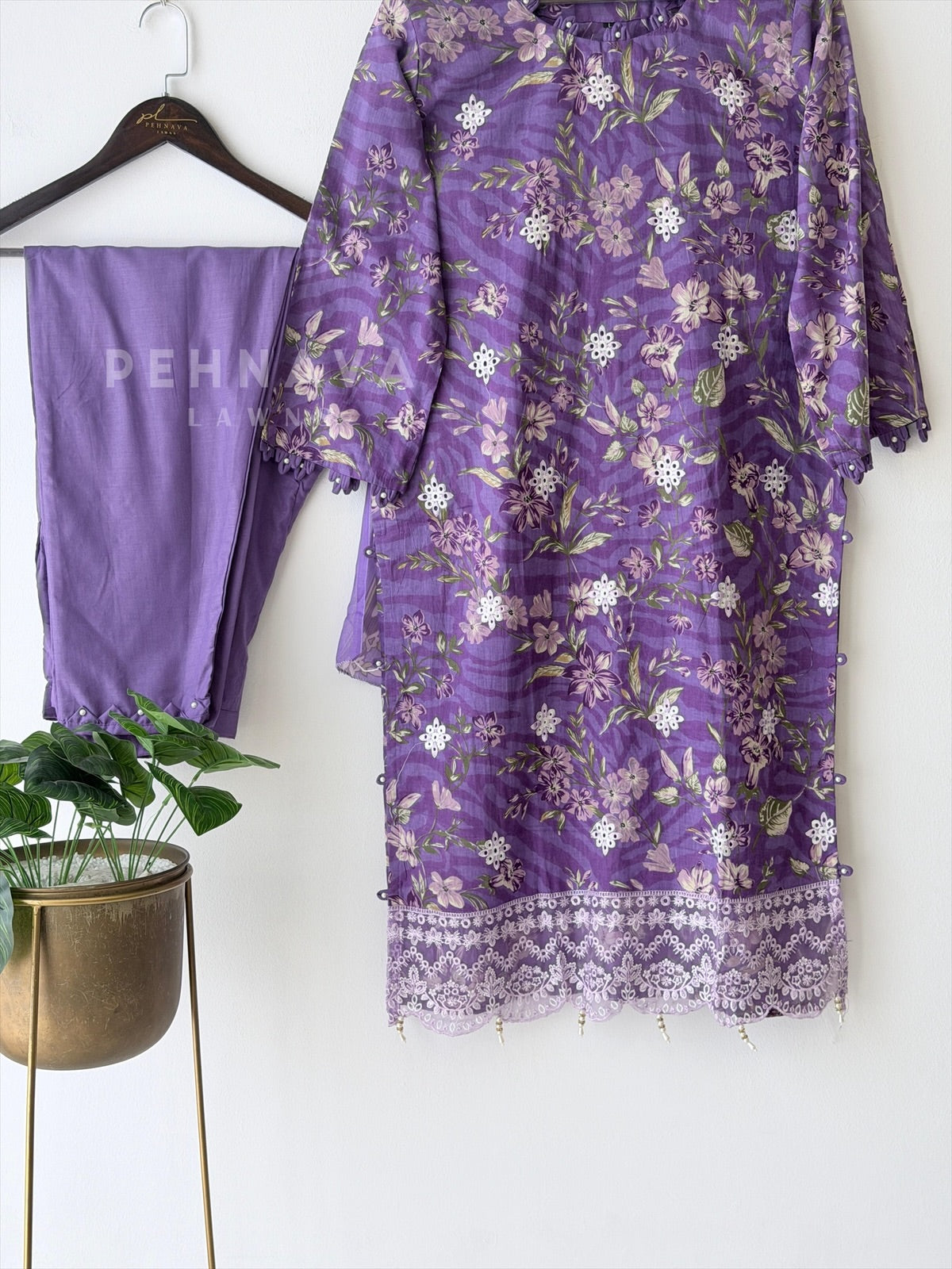 Floral Lawn Suit
