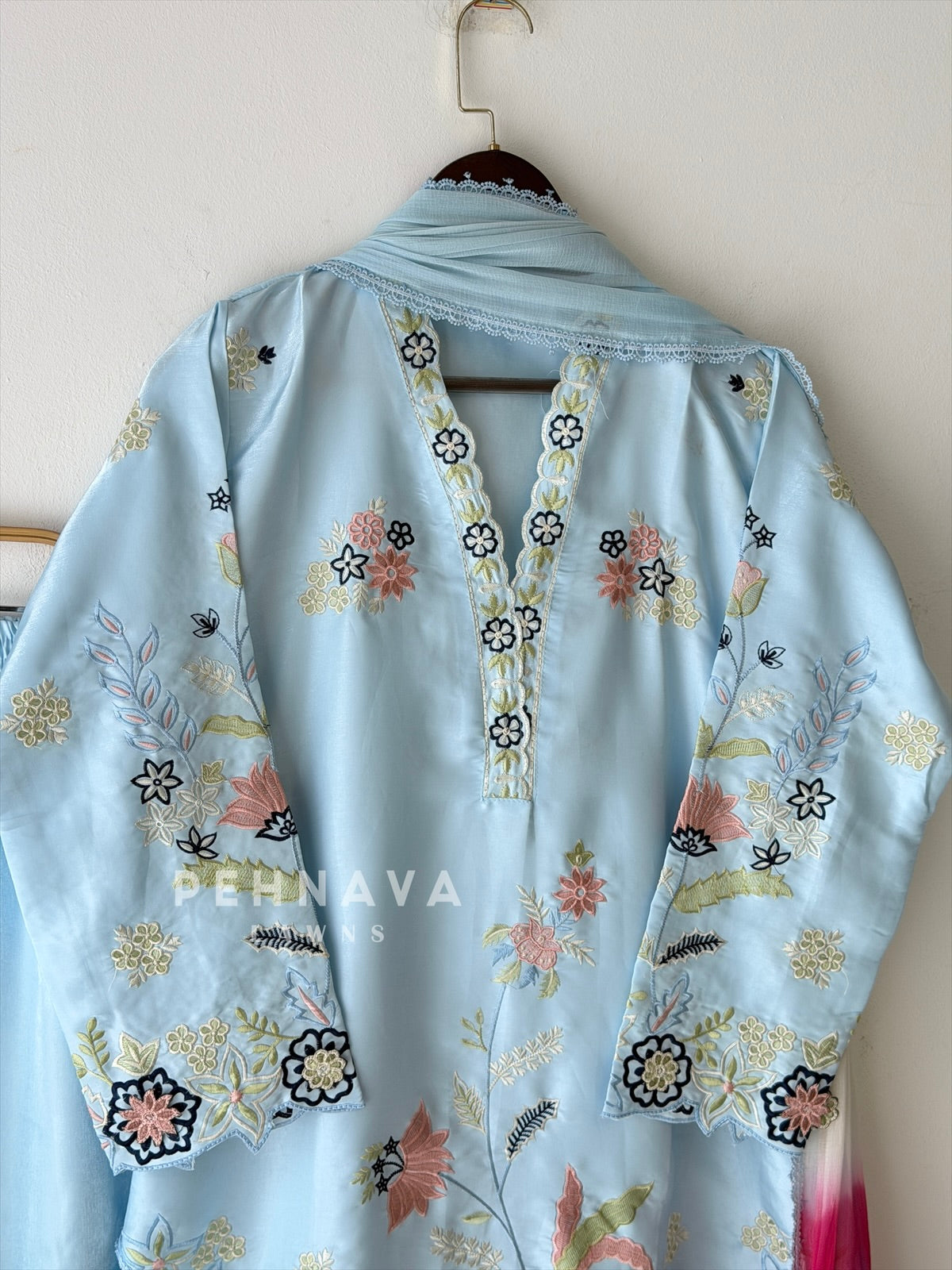 Floral Embroidered Three Piece Set LRC 373