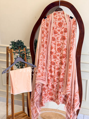 Floral Embroidered Unstitched Suit 4279