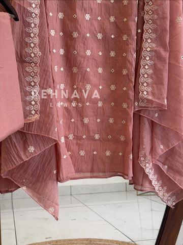 Embroidered Unstitched Suit-1007