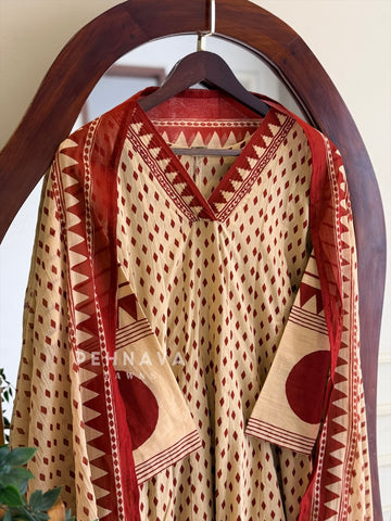 Block Printed Cotton Suit Set