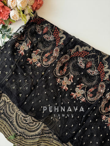 Heavy Embroidery Chiffon Suit