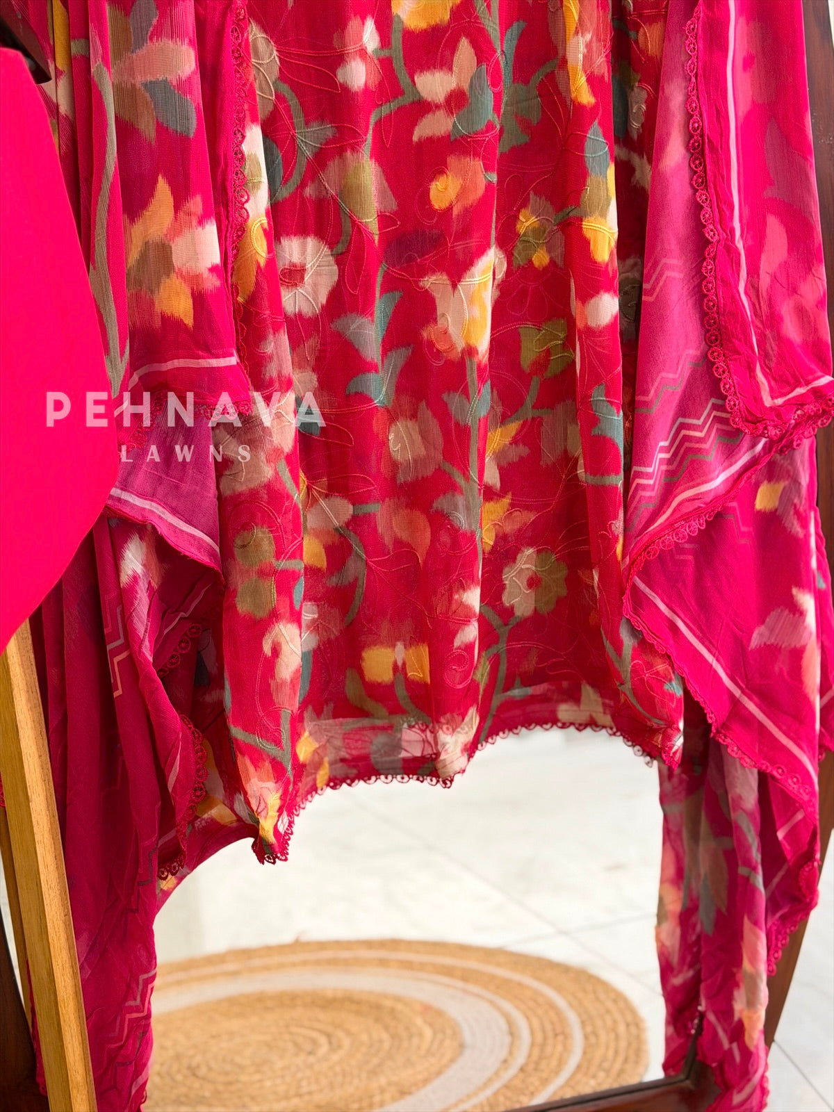 Floral Embroidered Georgette Suit