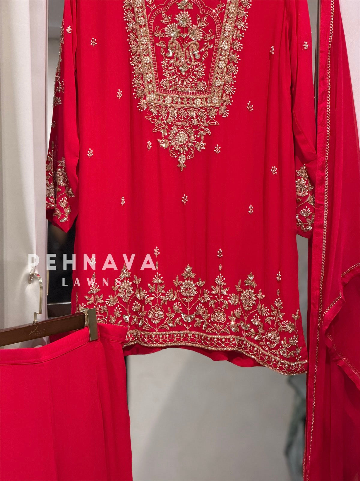 Premium  Handworked Sharara Suit