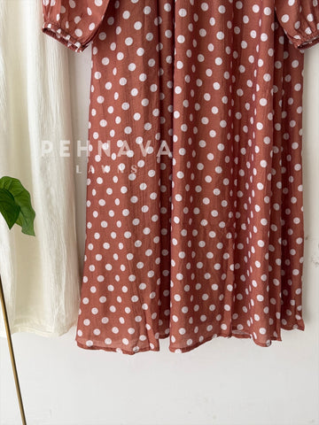 Polka Dot Printed Imported Suit 6176