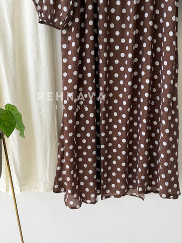 Polka Dot Printed Imported Suit 6176