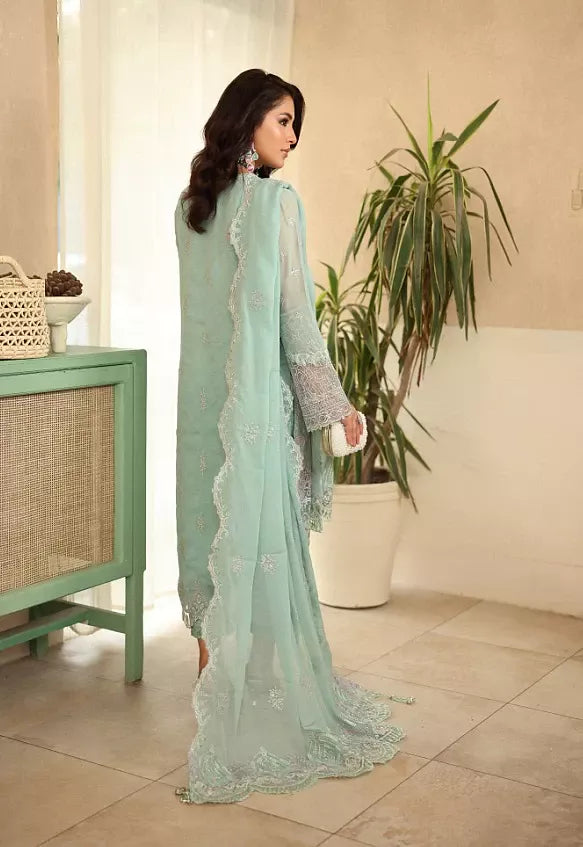 Luxurious Chiffon Embroidered Unstitched Suit-7 - Pehnava Lawns