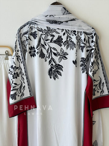 Premium Trendy Viscous Silk Tunic Set