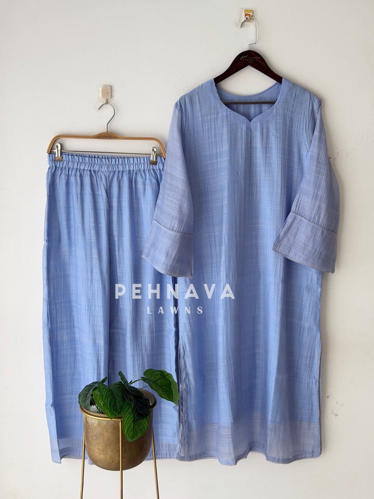 Minimal Imported Kurta & Pants Two-Piece Co-ord Set B286