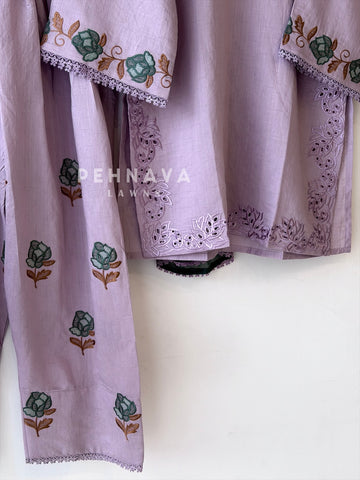 Floral Embroidered Farshi Salwar-LRC311