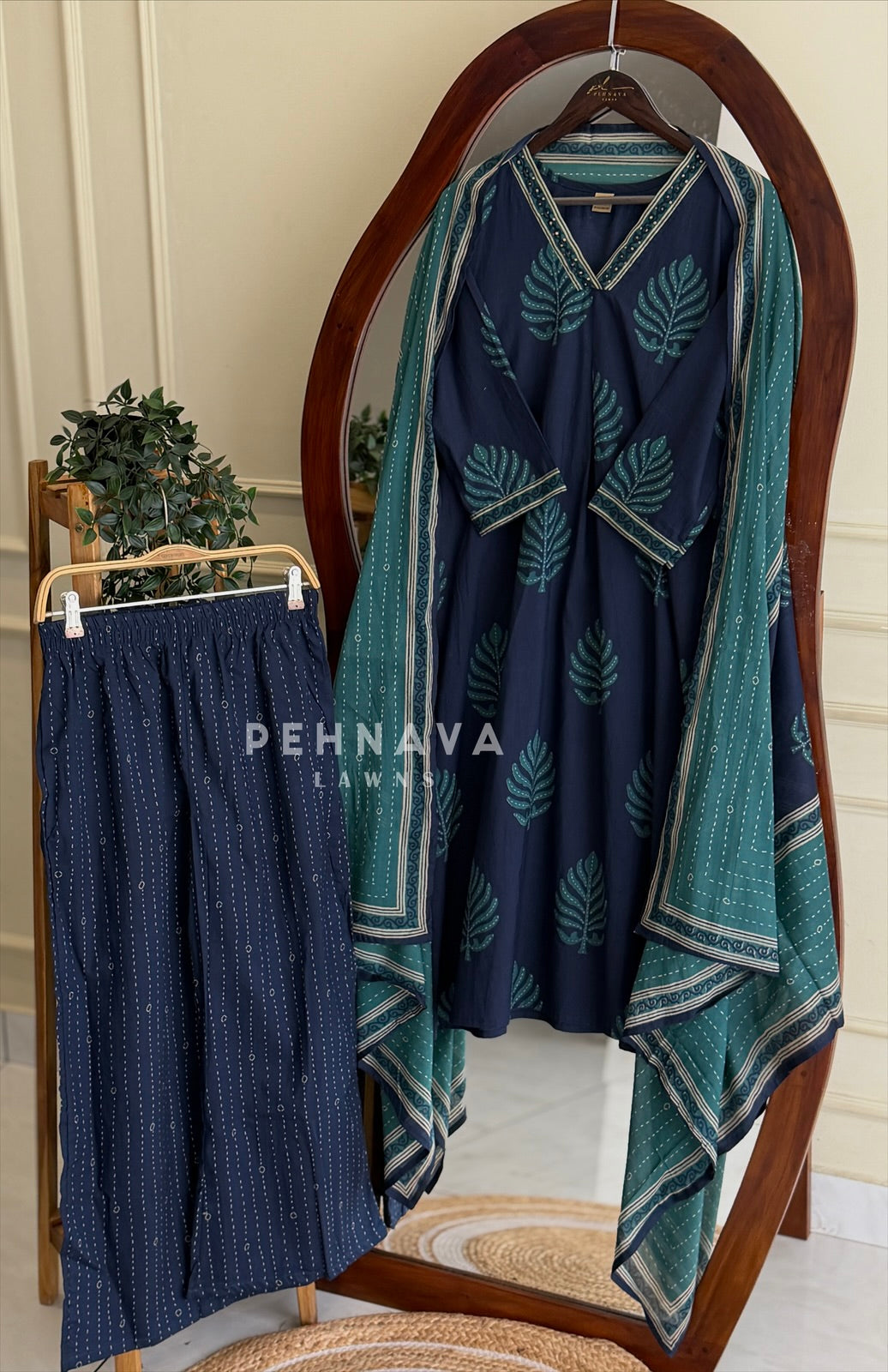 Printed Cotton Suit Set