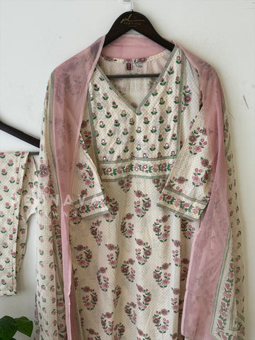 Printed Kurthi Suit Set-18709 - Pehnava Lawns