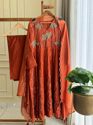 Classic Festive Anarkali Suit with Fine Embroidery