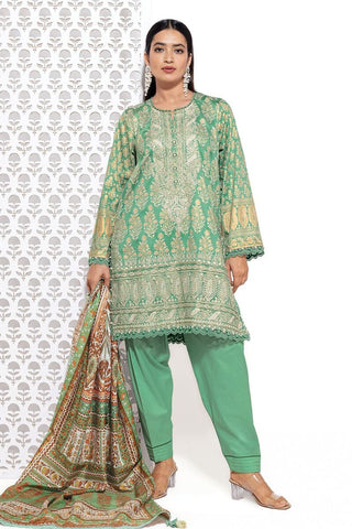 Khaadi Unstitched embroidered Lawn suit-7933