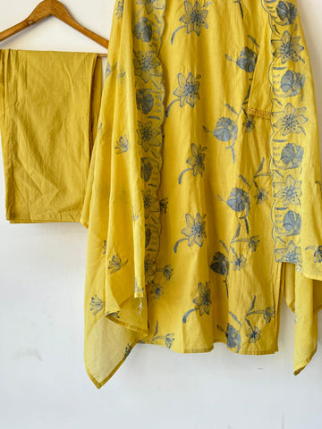 Embroidered Premium Cotton Suit Set - Pehnava Lawns