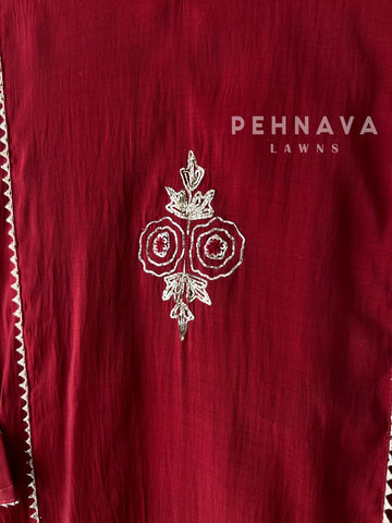 Rose Motif Embroidery Suit-4185 - Pehnava Lawns