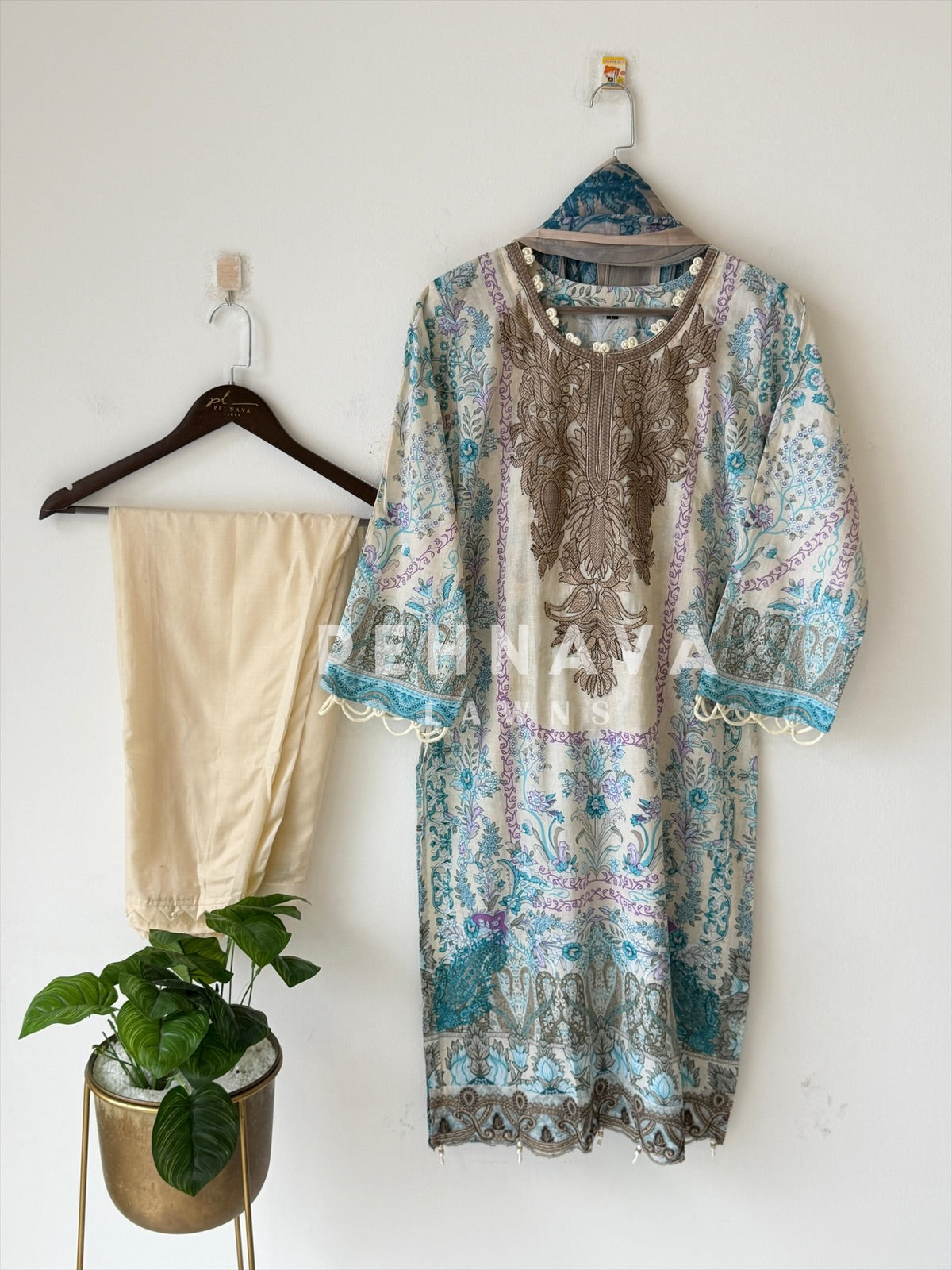Floral Printed Ready to wear suit-1733