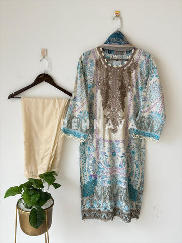 Floral Printed Ready to wear suit-1733