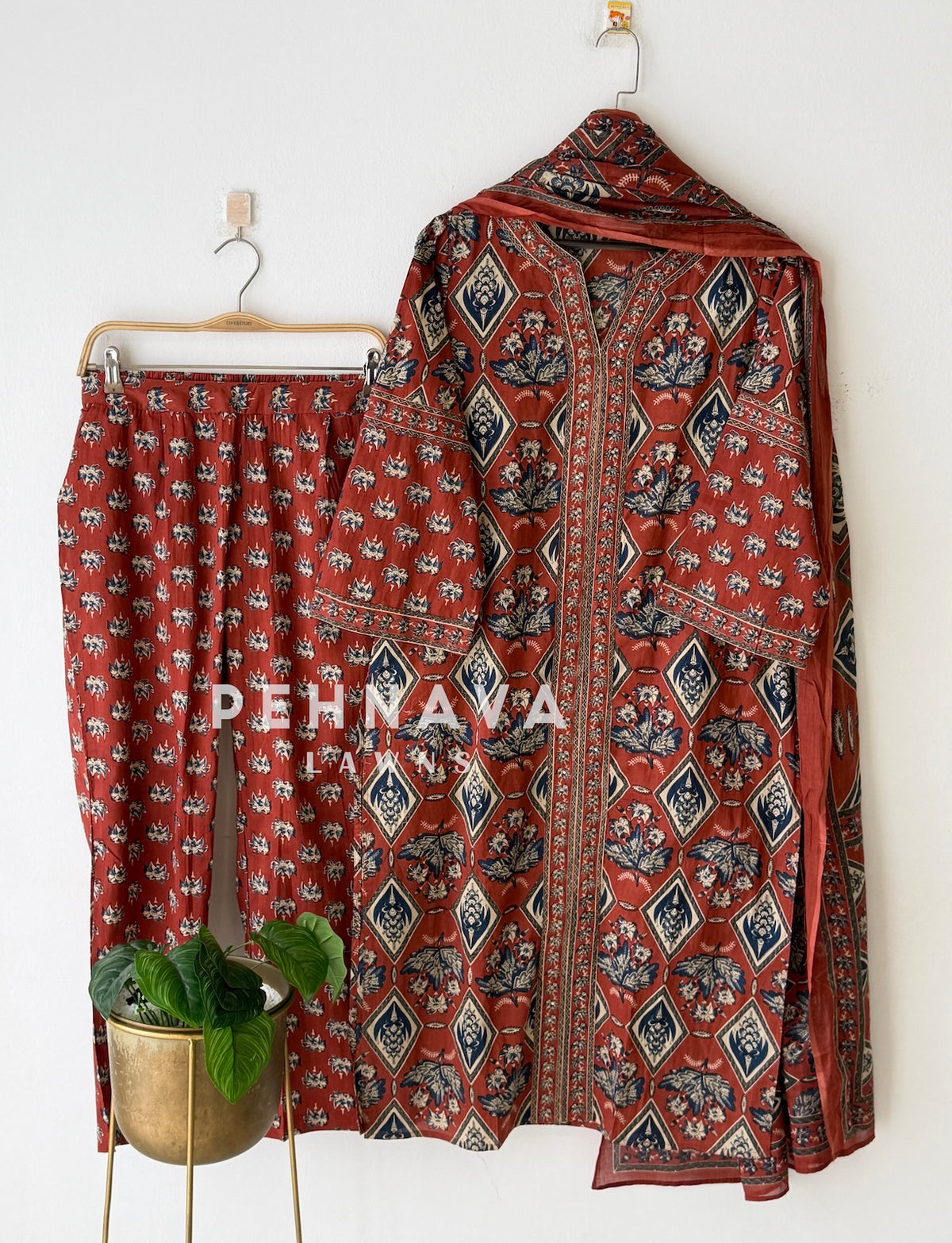 Daily Wear Printed Three-Piece Set-8987