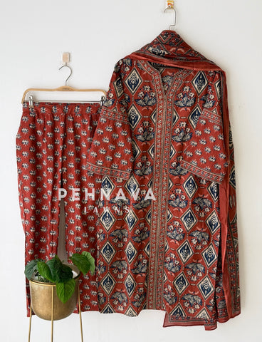 Daily Wear Printed Three-Piece Set-8987