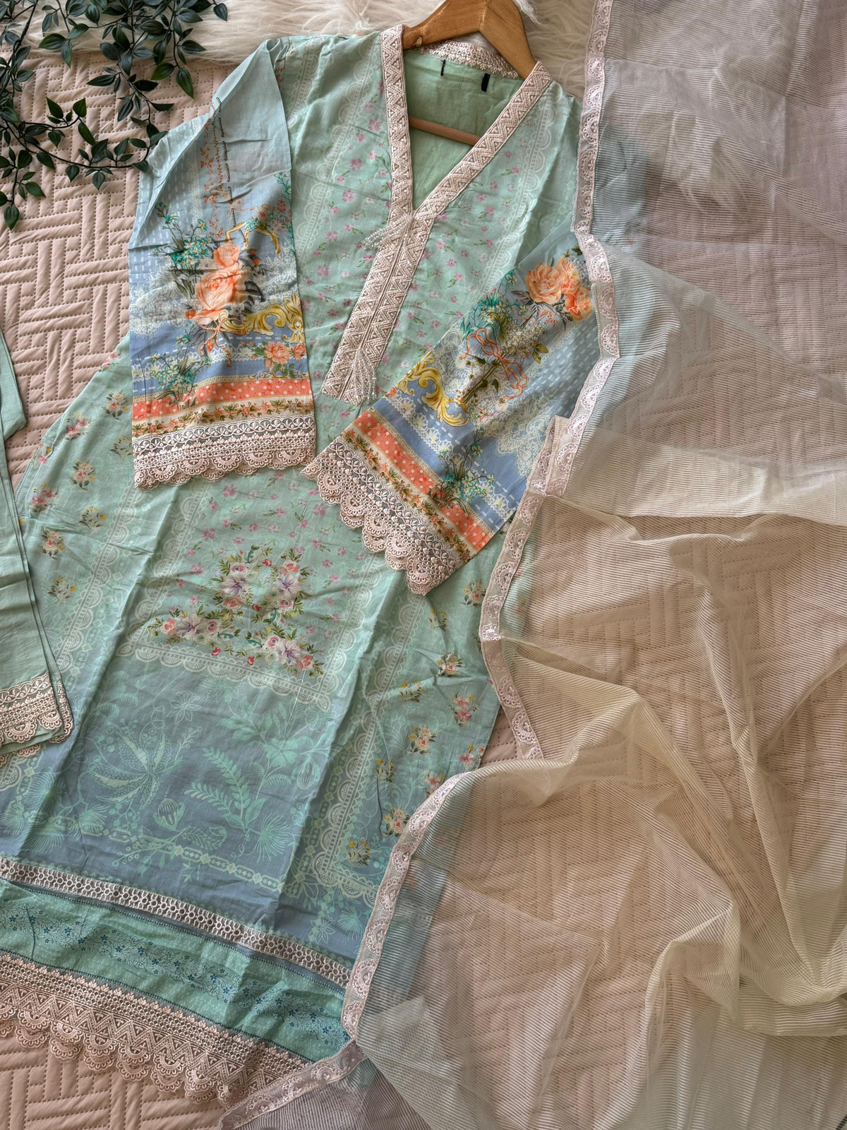 Cotton Printed Casual Suit-1